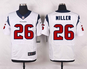 Nike Texans 26 Lamar Miller White Mens Stitched Nfl Elite Jersey