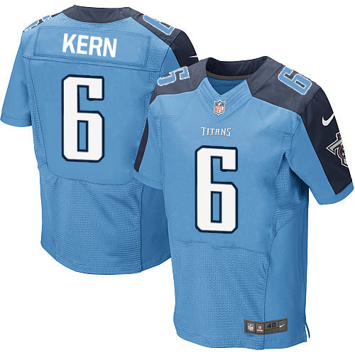 Nike Titans 6 Brett Kern Light Blue Team Color Mens Stitched Nfl Elite Jersey
