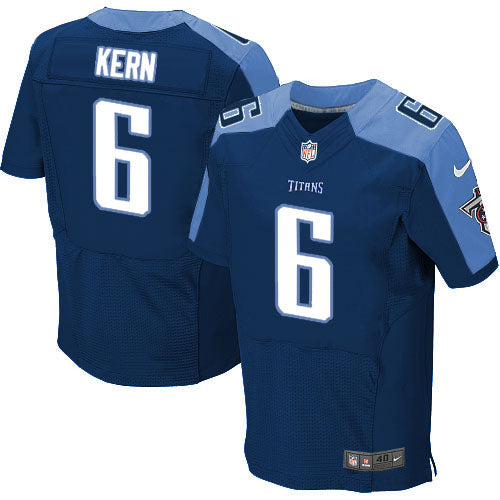 Nike Titans 6 Brett Kern Navy Blue Alternate Mens Stitched Nfl Elite Jersey
