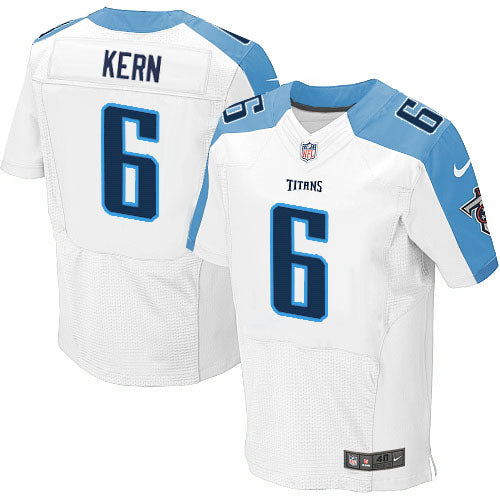 Nike Titans 6 Brett Kern White Mens Stitched Nfl Elite Jersey
