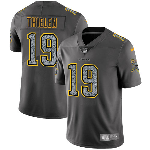 Nike Vikings 19 Adam Thielen Gray Static Mens Stitched Nfl Vapor Untouchable Limited Jersey