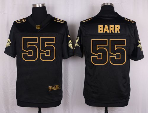 Nike Vikings 55 Anthony Barr Black Mens Stitched Nfl Elite Pro Line Gold Collection Jersey