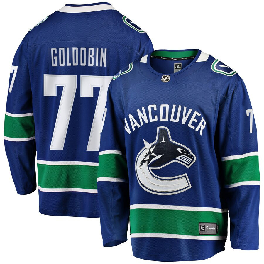 Nikolay Goldobin Vancouver Canucks Fanatics Branded Breakaway Player Jersey Blue