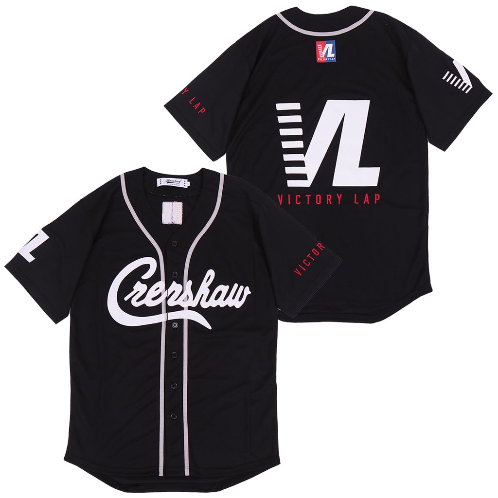 Nipsey Hussle Victory Lap Movie Baseball Jersey Black