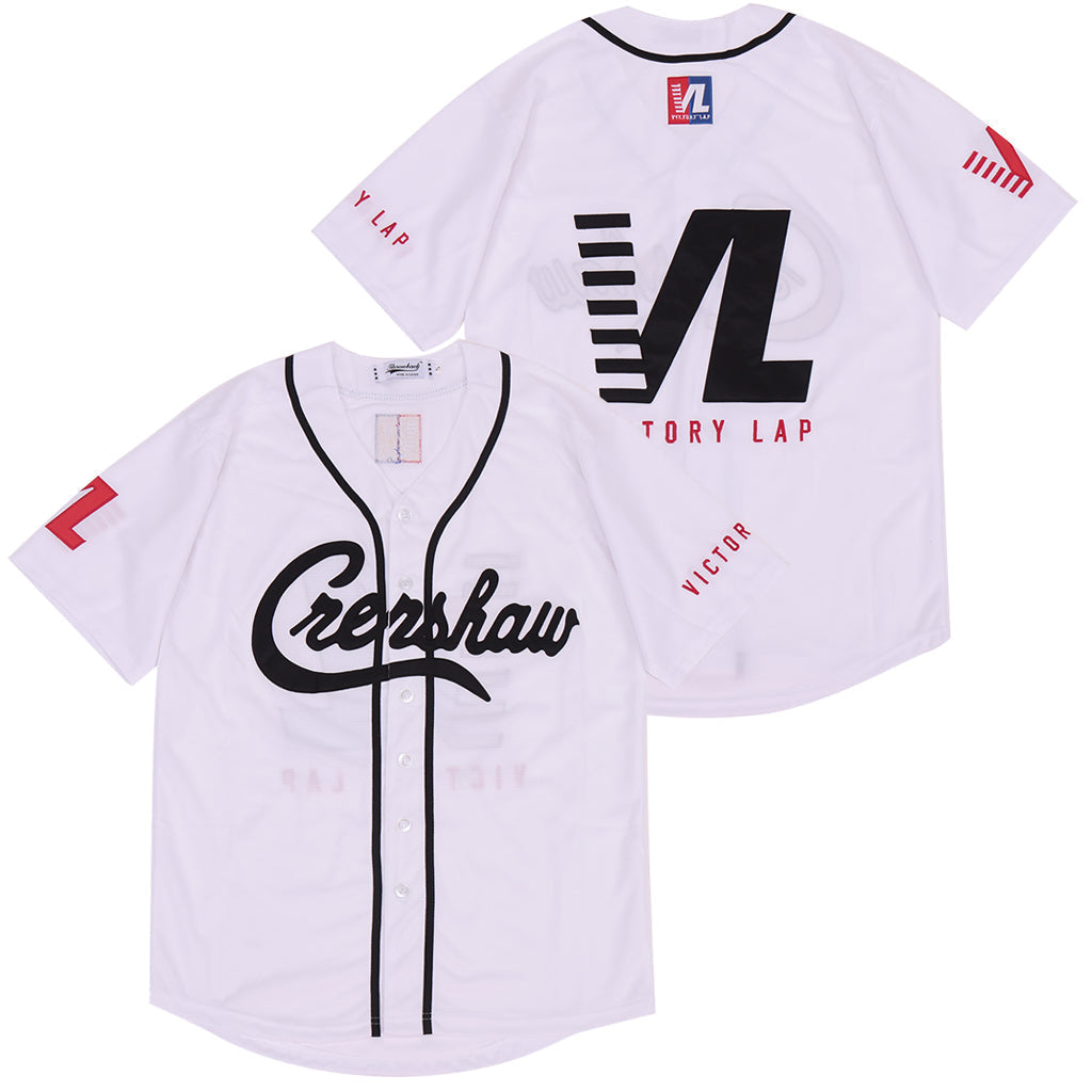 Nipsey Hussle Victory Lap Movie Baseball Jersey White