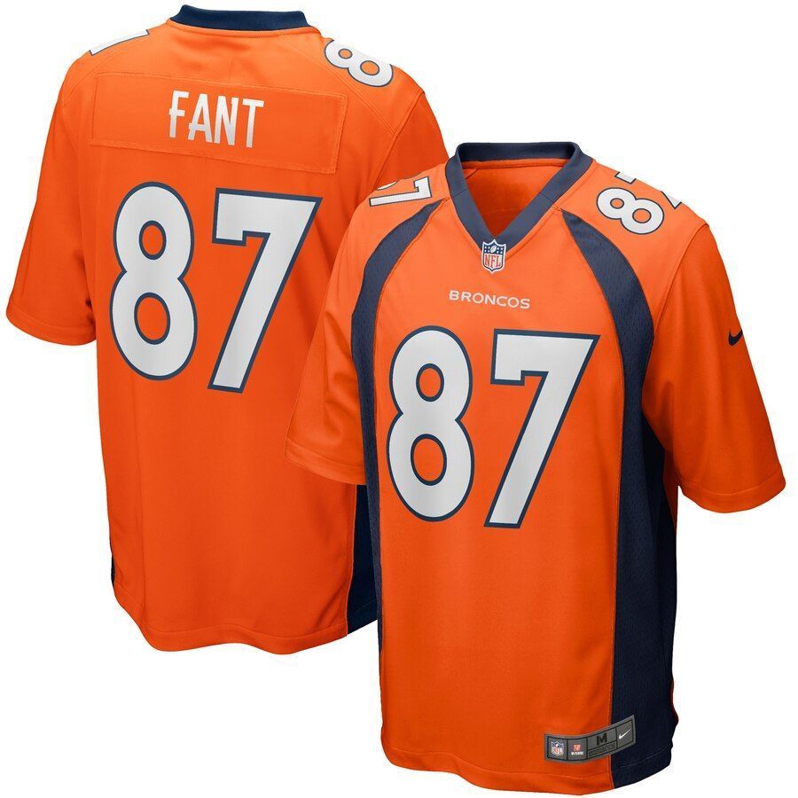Noah Fant Denver Broncos 2019 Nfl Draft First Round Pick Game Jersey Orange 2019