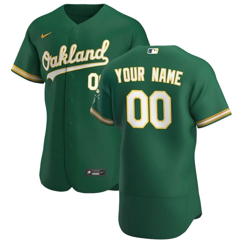 Oakland Athletics 2020 Mlb Personalized Custom Green Jersey