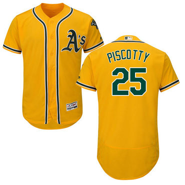 Oakland Athletics 25 Stephen Piscotty Gold Flexbase Authentic Collection Stitched Mlb Jersey