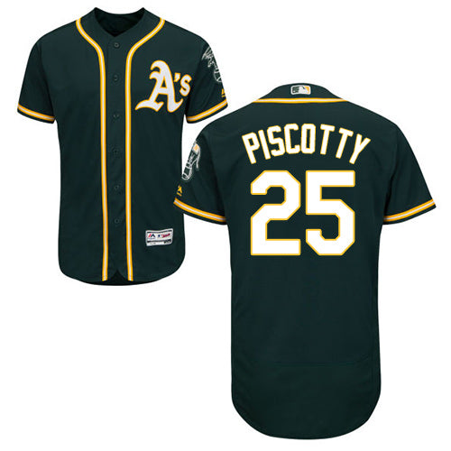 Oakland Athletics 25 Stephen Piscotty Green Flexbase Authentic Collection Stitched Mlb Jersey