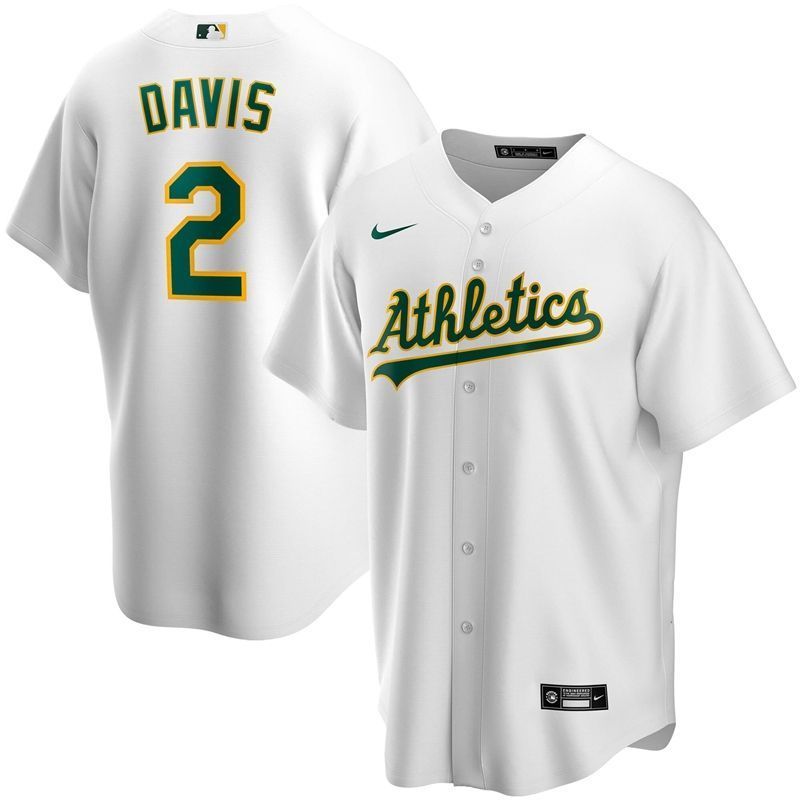 Oakland Athletics Khris Davis 2 2020 Mlb White Jersey