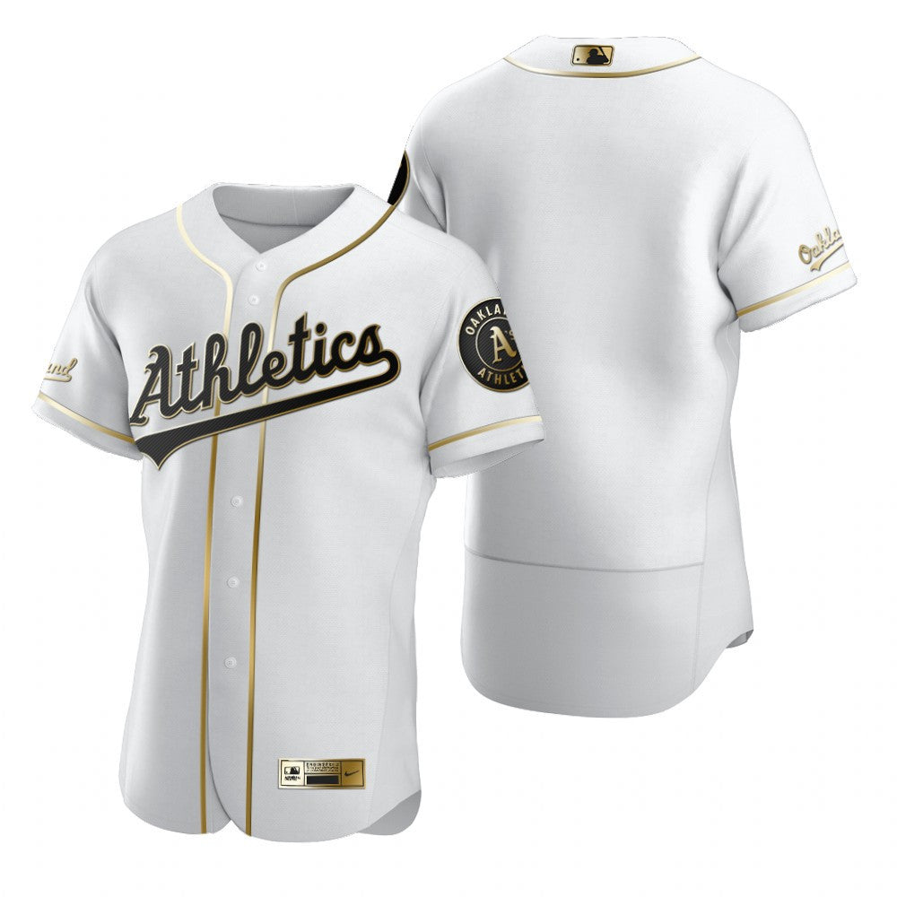 Oakland Athletics Mlb Golden Brandedition White Jersey Gift For Athletics Fans