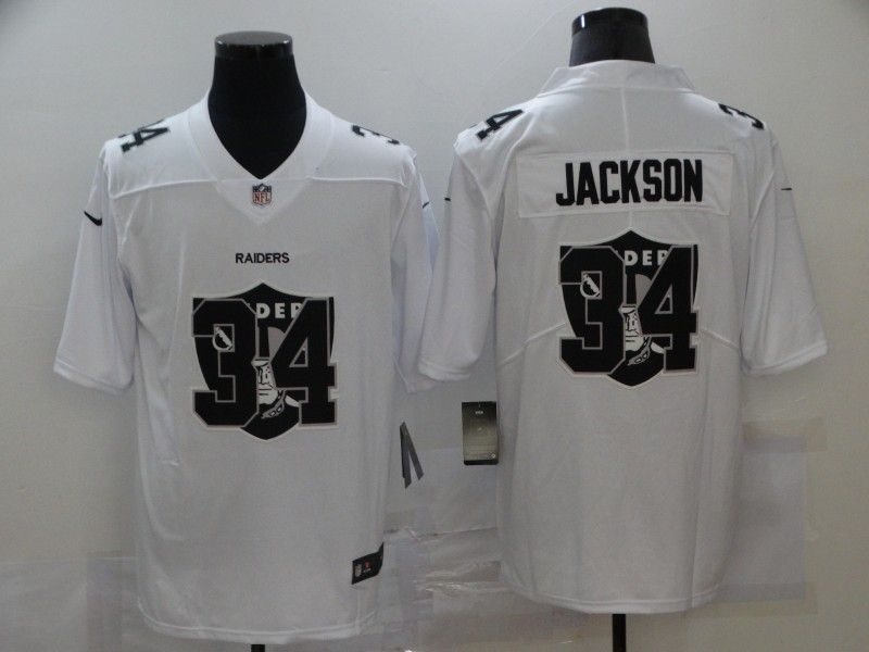 Oakland Raiders Bo Jackson 34 Nfl 2020 White Jersey