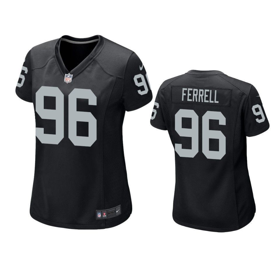 Oakland Raiders Clelin Ferrell 2019 Nfl Draft Black Game Womens Jersey