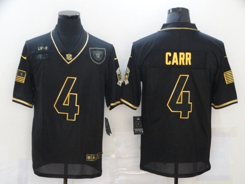 Oakland Raiders Derek Carr 4 Nfl 2020 Black Jersey