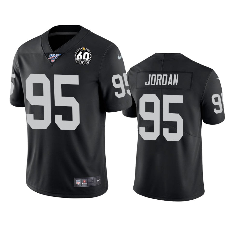 Oakland Raiders Dion Jordan Black 60th Anniversary Vapor Limited Jersey