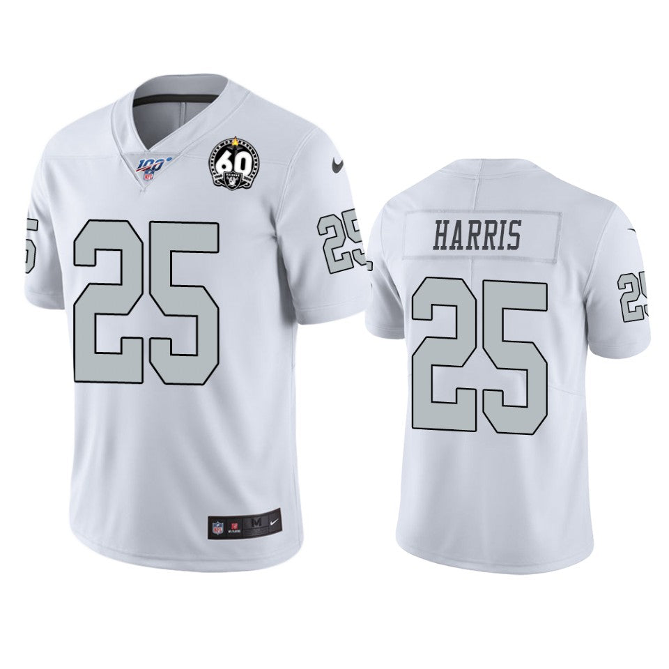 Oakland Raiders Erik Harris White 60th Anniversary Color Rush Jersey