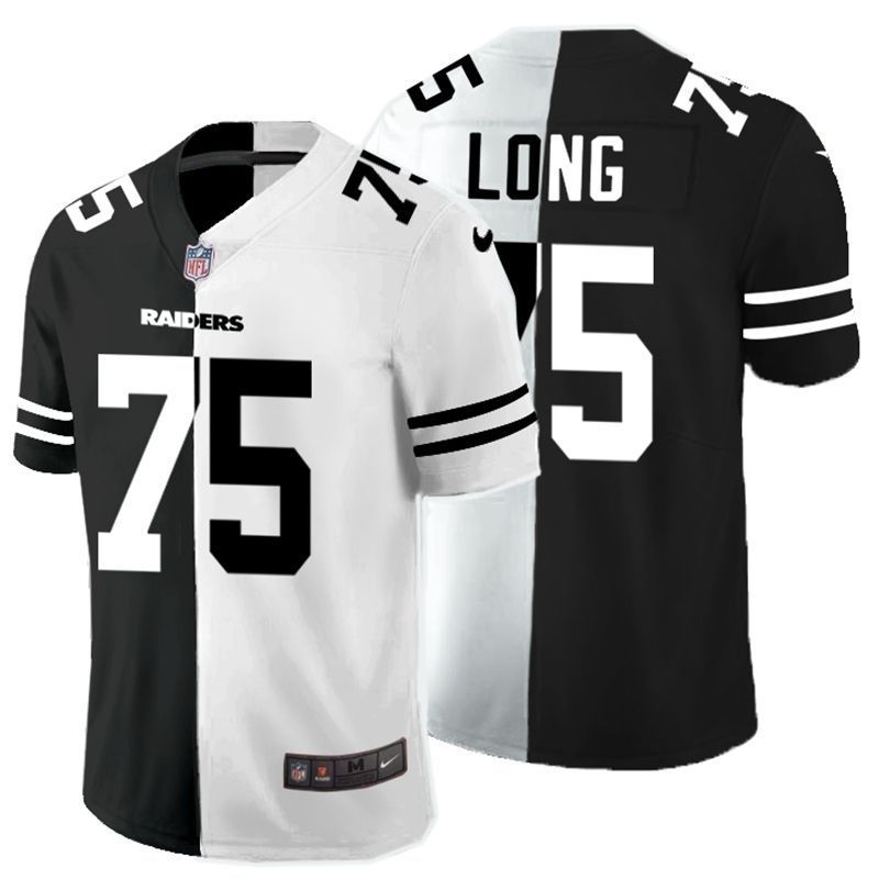 Oakland Raiders Howie Long 75 Nfl 2020 Black And White Jersey