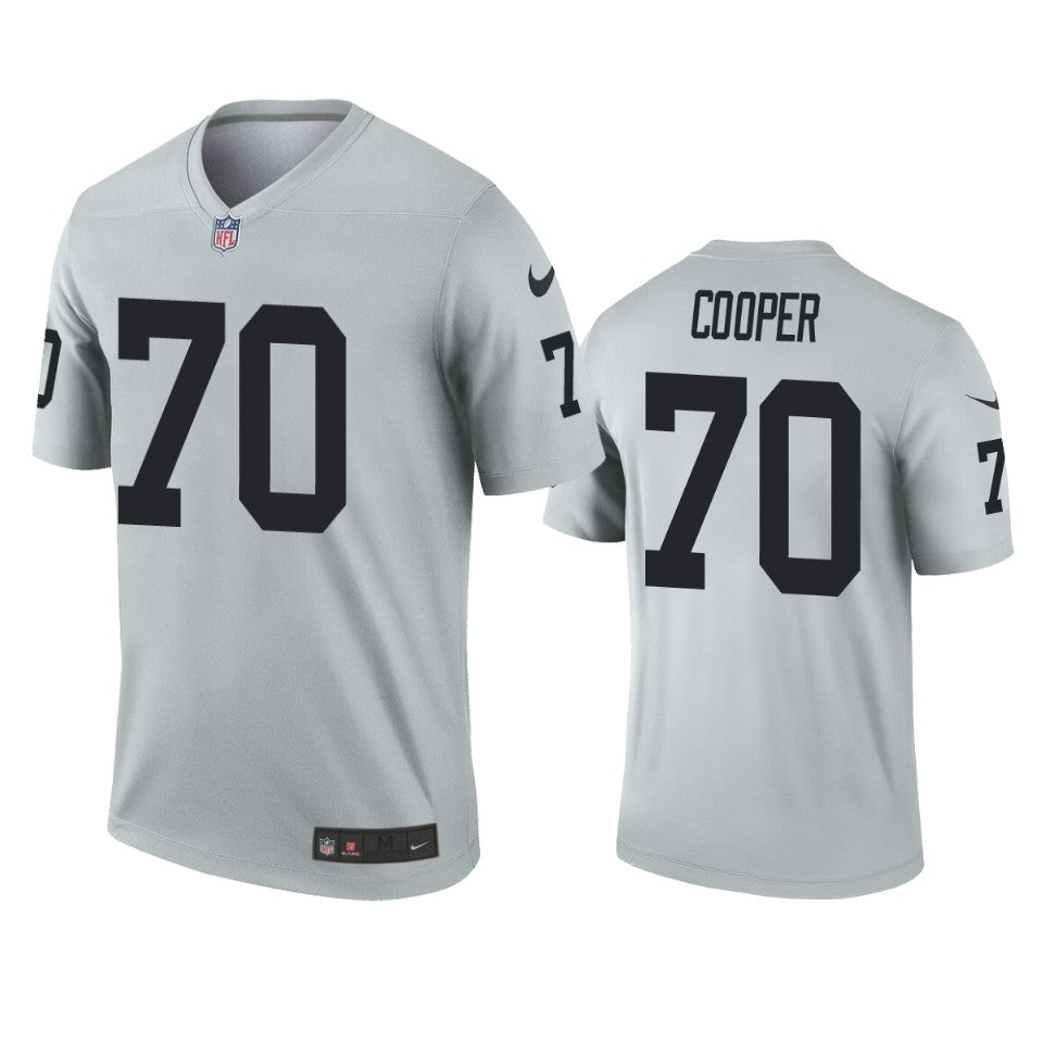 Oakland Raiders Jonathan Cooper Silver Inverted Legend Jersey