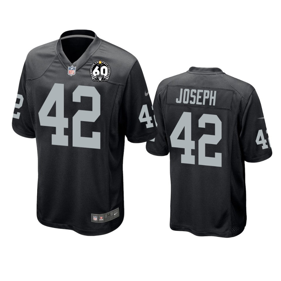 Oakland Raiders Karl Joseph Black 60th Anniversary Game Jersey
