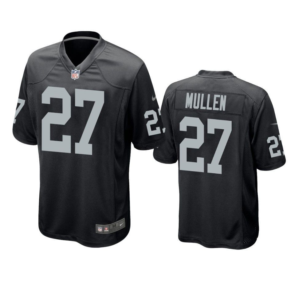 Oakland Raiders Trayvon Mullen 2019 Nfl Draft Black Game Jersey