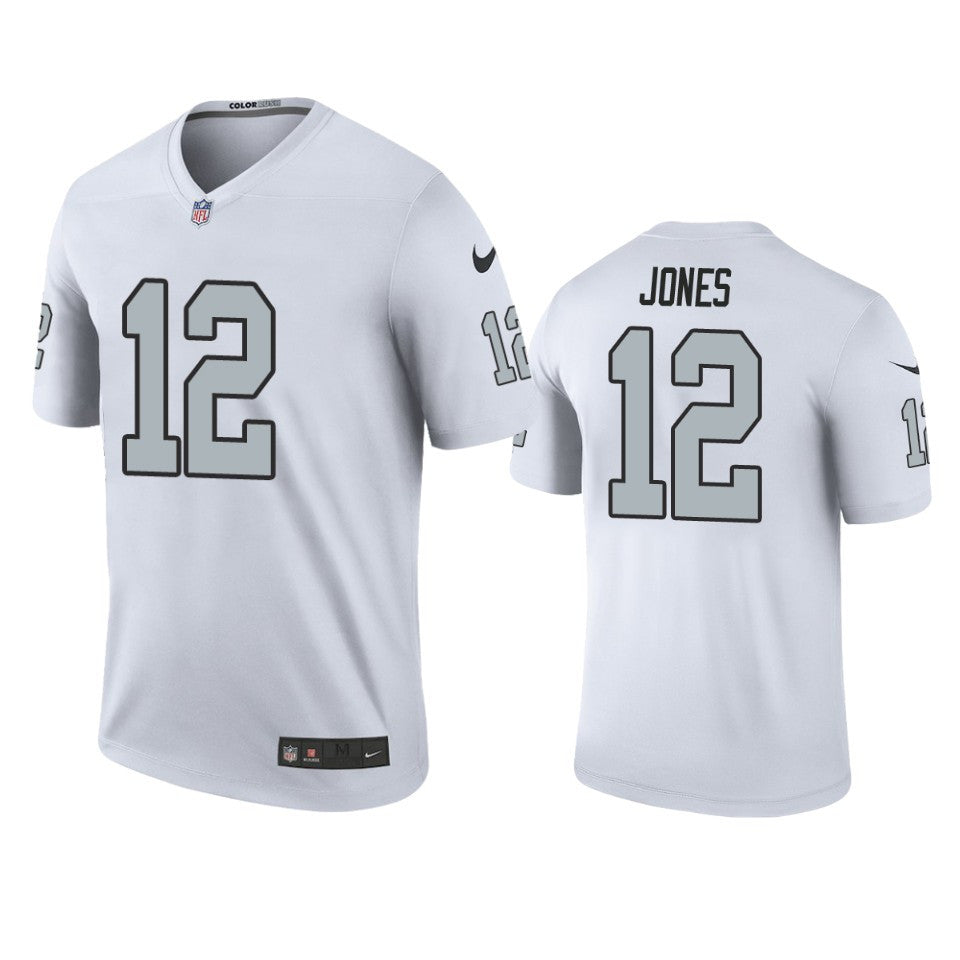 Oakland Raiders Zay Jones White Color Rush Legend Jersey