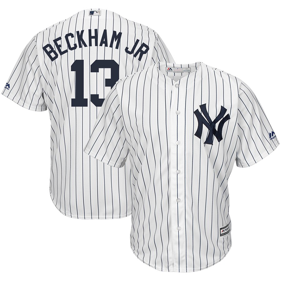 Odell Beckham Jr New York Yankees Majestic X Mlb Crossover Cool Base Player Jersey White