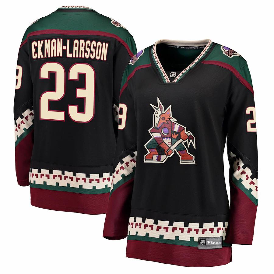 Oliver Ekman larsson Arizona Coyotes Fanatics Branded Womens Breakaway Alternate Player Jersey Black