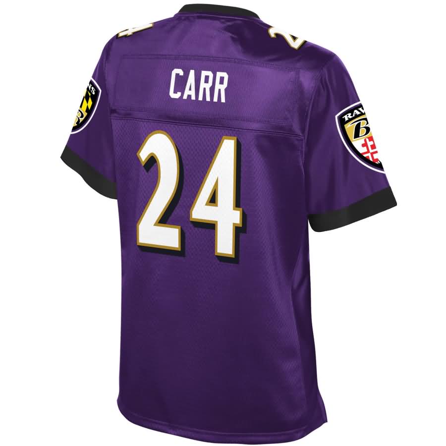On Carr Baltimore Ravens Nfl Pro Line Womens Team Color Player Jersey Purple