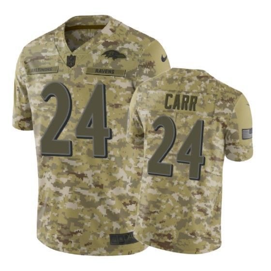 On Carr Jersey Nfl Camo Baltimore Ravens