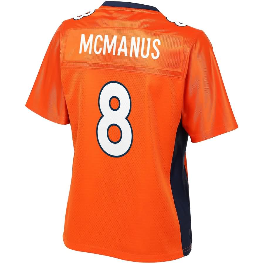 On Mcmanus Denver Broncos Nfl Pro Line Womens Team Color Player Jersey Orange