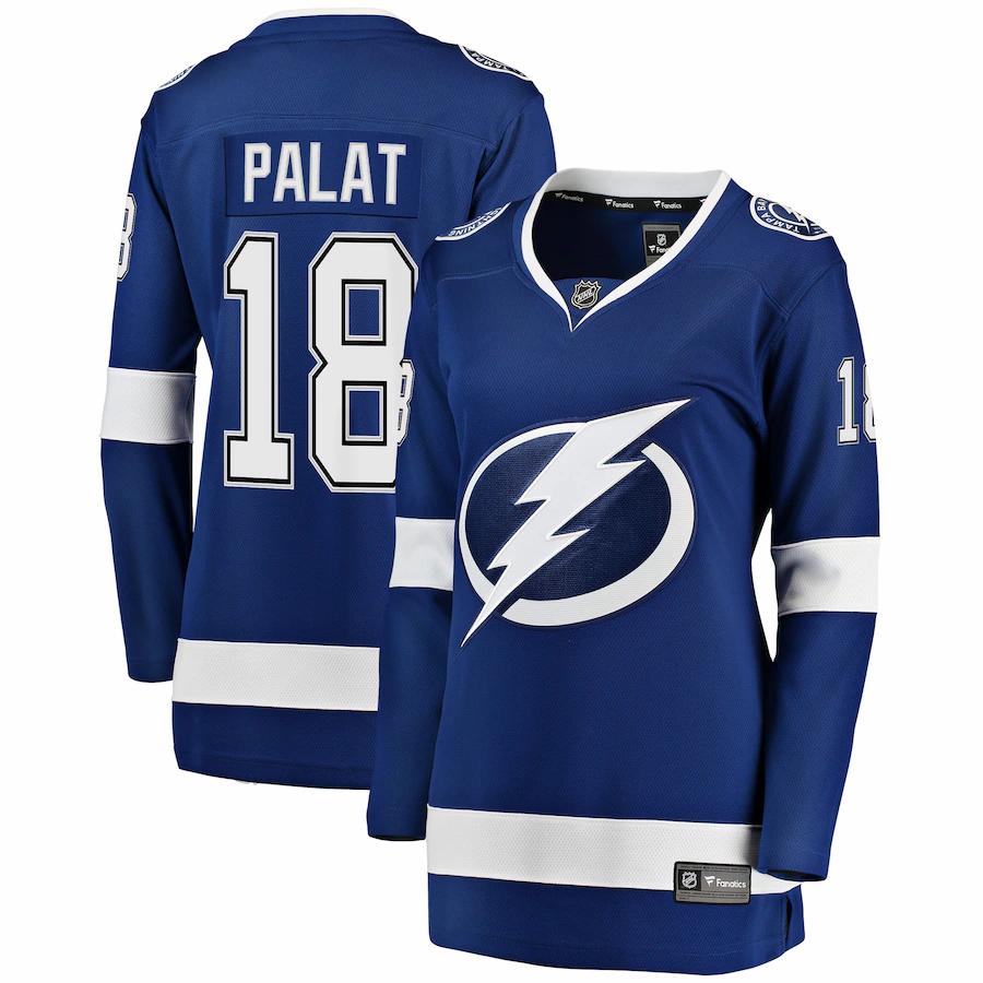 Ondrej Palat Tampa Bay Lightning Fanatics Branded Womens Breakaway Player Jersey Blue