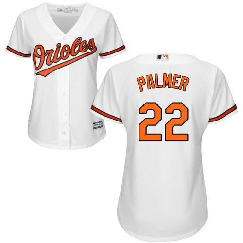 Orioles 22 Jim Palmer White Home Womens Stitched Baseball Jersey