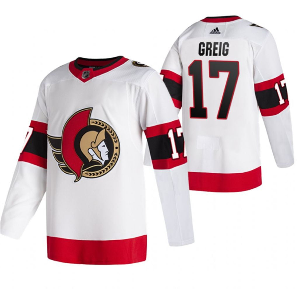 Ottawa Senators 17 Zack Macewen White Stitched Jersey