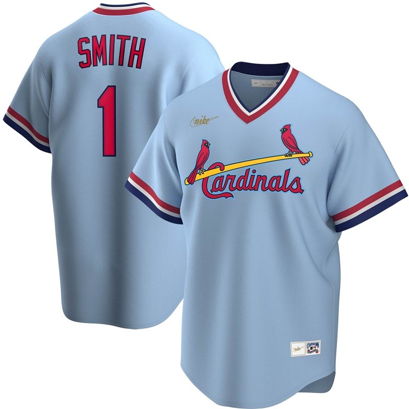 Ozzie Smith 1 St Louis Cardinals 2020 Mlb Blue Jersey