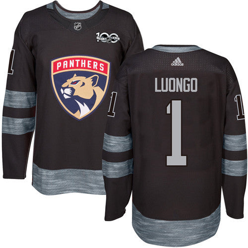 Panthers 1 Roberto Luongo Black 1917 2017 100th Anniversary Stitched Nhl Jersey