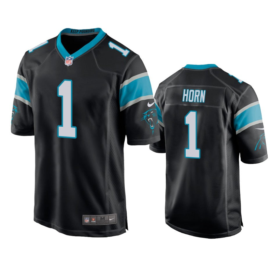 Panthers Jaycee Horn 2021 Nfl Draft Black Game Jersey