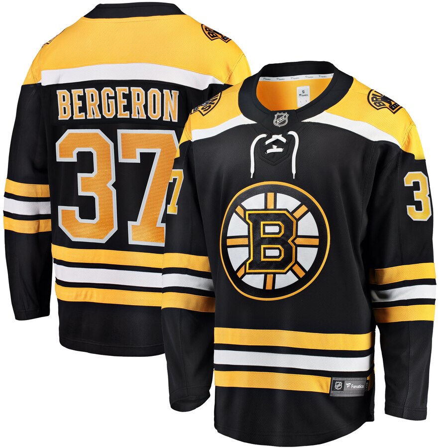 Patrice Bergeron Boston Bruins Fanatics Branded Breakaway Player Jersey Black
