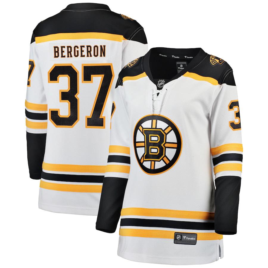 Patrice Bergeron Boston Bruins Fanatics Branded Womens Breakaway Player Jersey White