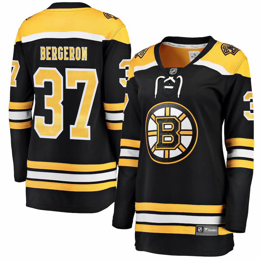 Patrice Bergeron Boston Bruins Fanatics Branded Womens Home Breakaway Player Jersey Black