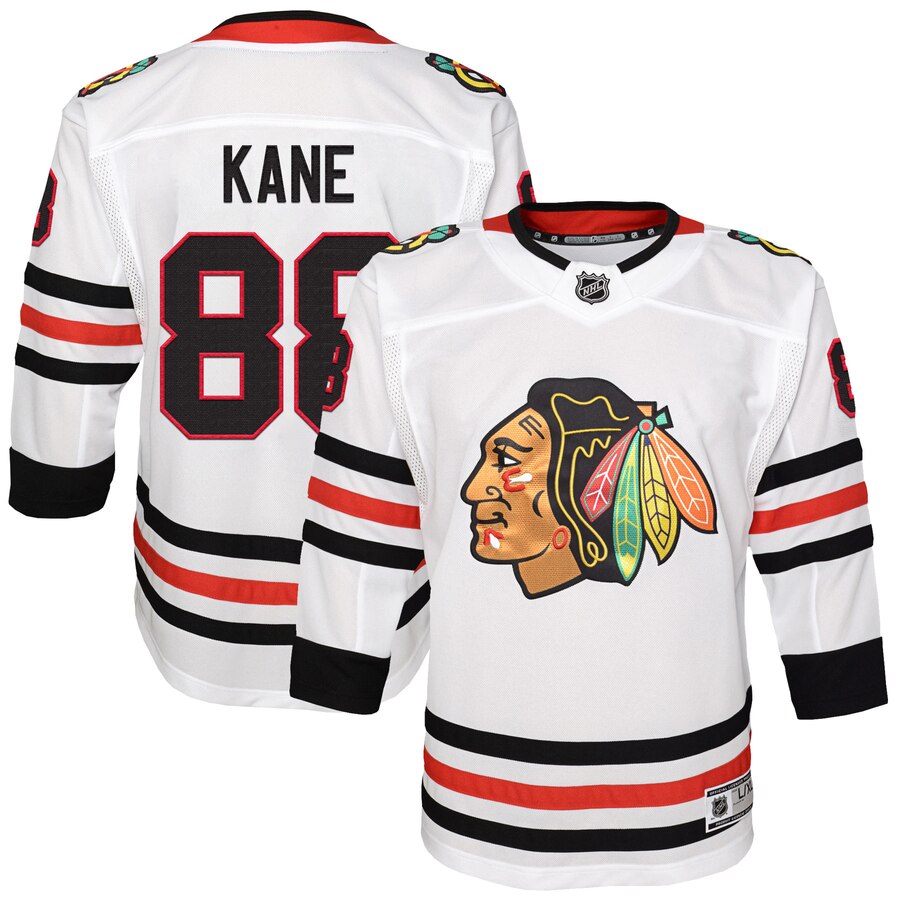 Patrick Kane Chicago Blackhawks Youth Away Premier Player Jersey White
