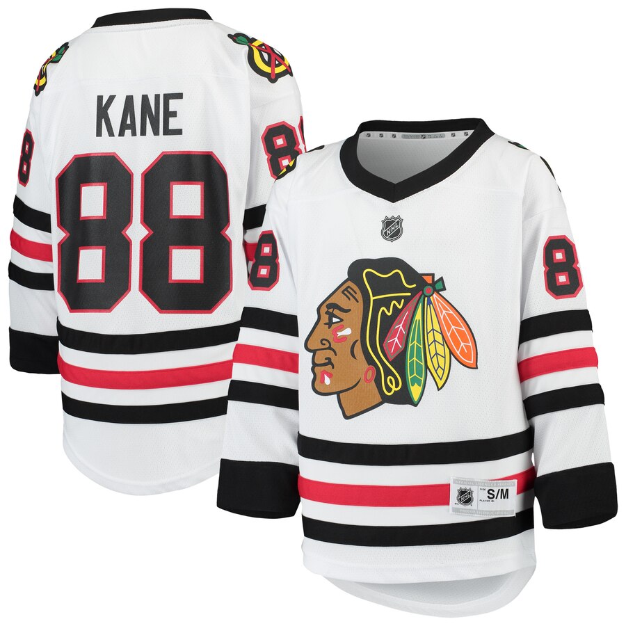 Patrick Kane Chicago Blackhawks Youth Away Replica Player Jersey White