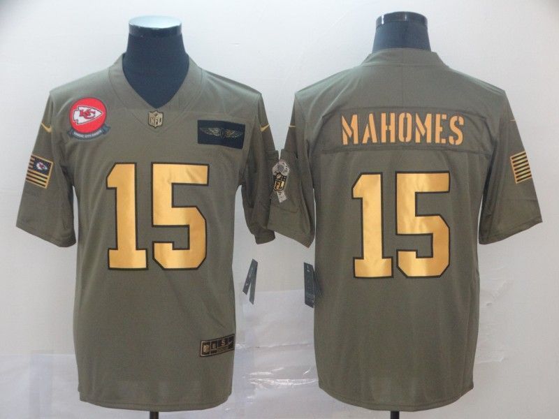 Patrick Mahomes Ii 15 Kansas City Chiefs 2020 Nfl Camo Yellow Jersey Jersey