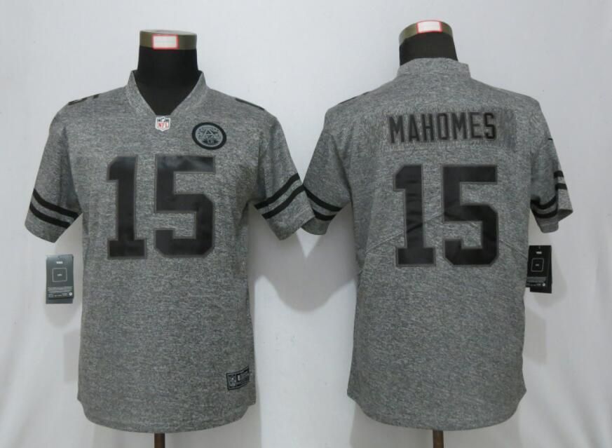 Patrick Mahomes Ii 15 Kansas City Chiefs 2020 Nfl Grey And Black Jersey Jersey