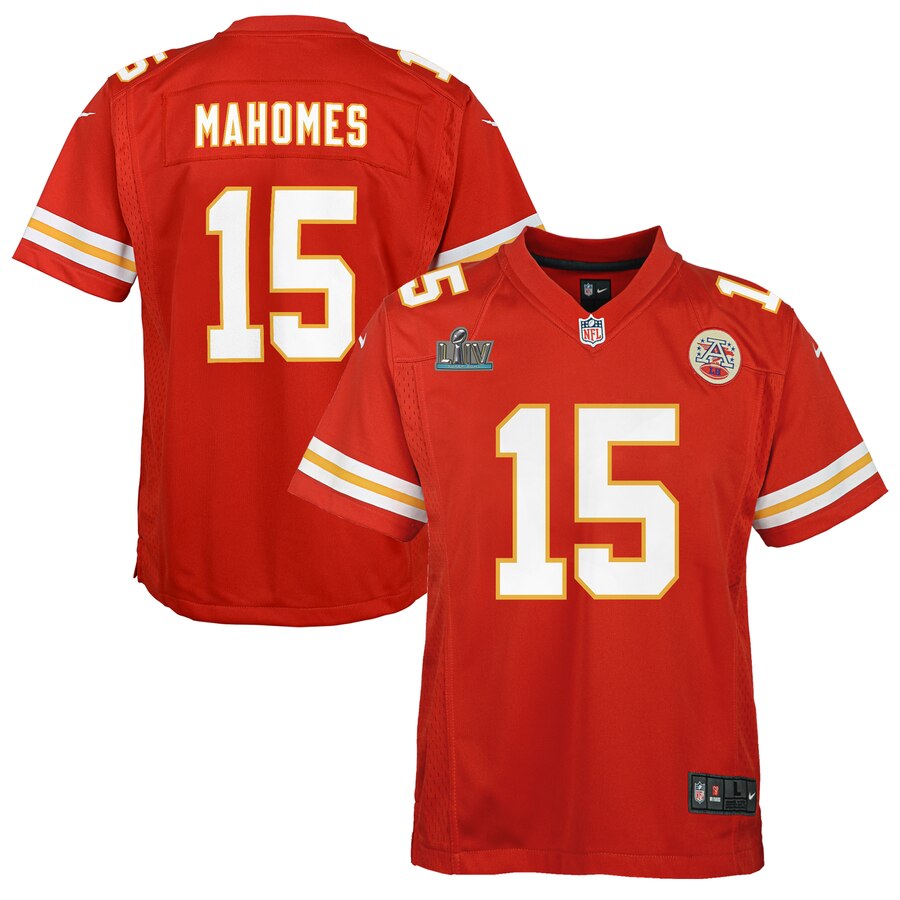 Patrick Mahomes Kansas City Chiefs Nike Youth Super Bowl Liv Game Jersey Red