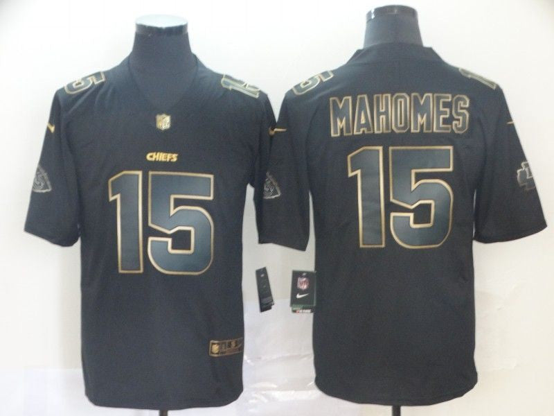 Patrick Manohomes 15 Kansas City Chief Nfl Explosion Legendary Gold Black Jersey