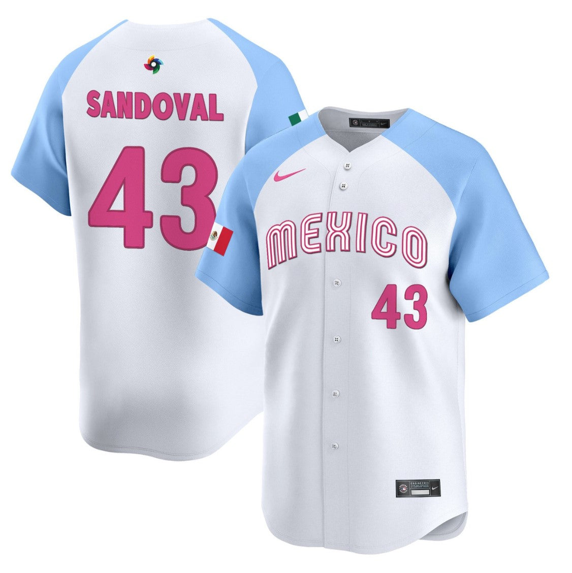 Patrick Sandoval Jersey #43 Projected Team Mexico World Baseball Classic 2023 St