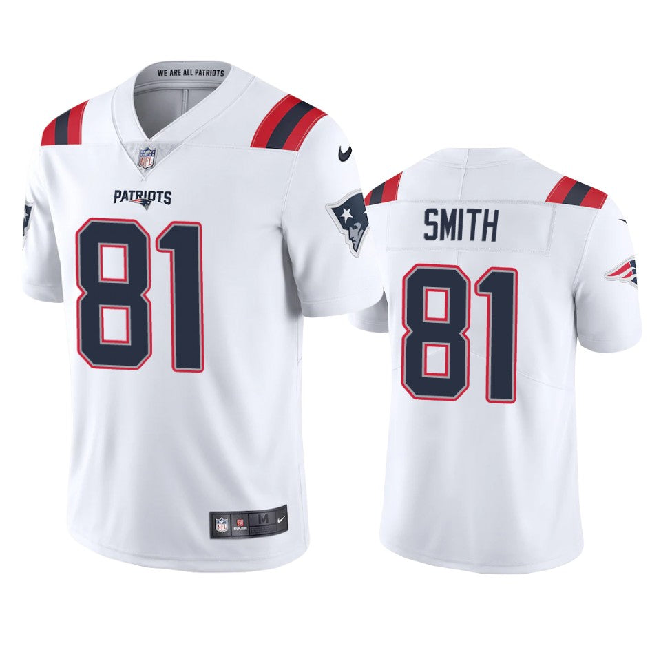 Patriots Jonnu Smith Vapor Limited White Jersey