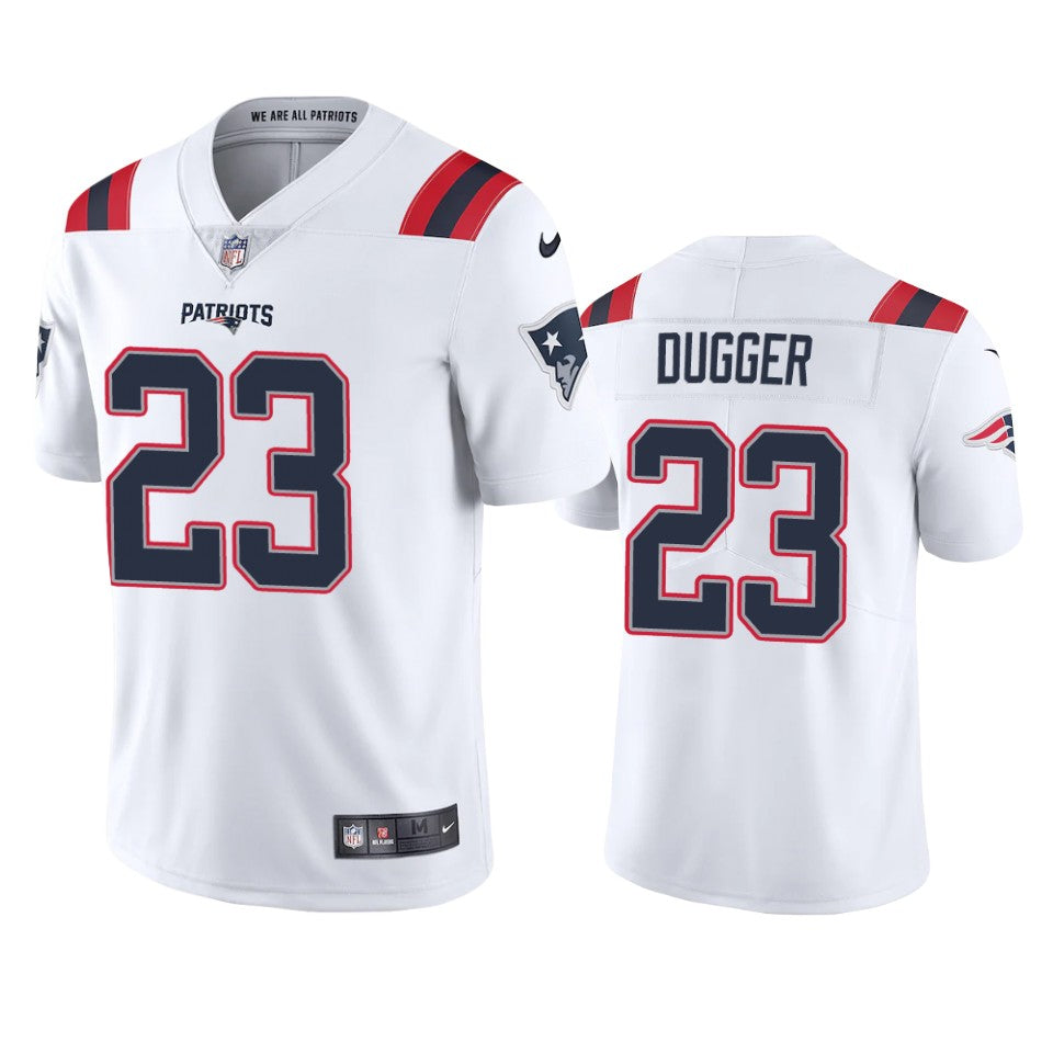 Patriots Kyle Dugger Vapor Limited White Jersey