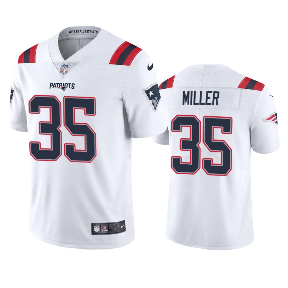 Patriots Lamar Miller Vapor Limited White Jersey