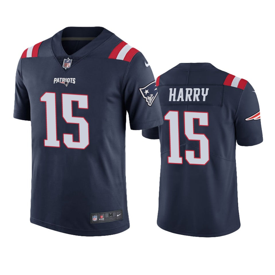 Patriots Nkeal Harry Navy Color Rush Limited Jersey